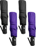 Yahenda 4 Pack Windproof Travel Umbrellas Bulk Automatic Open and Close by Yahenda