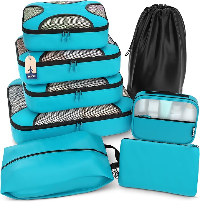 Shacke Premium 8 Packing Cubes Set by Shacke