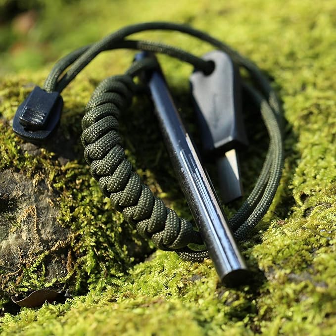 bayite 4 Inch Survival Ferrocerium Drilled Flint Fire Starter, Ferro Rod Kit - Image 2