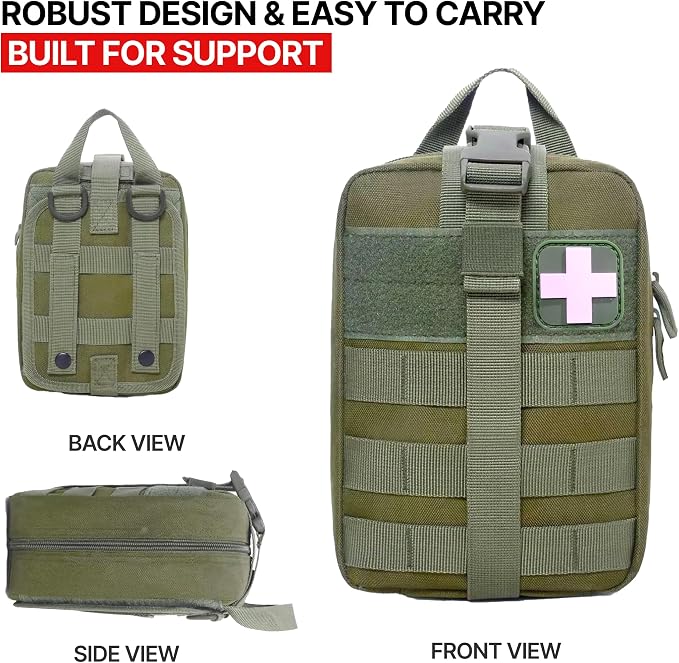 MOLLE Rip Away EMT First Aid IFAK Pouch Medical Empty Bag - Image 6