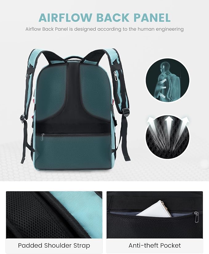 LOVEVOOK Travel Laptop Backpack Waterproof Anti Theft Backpack - Image 4