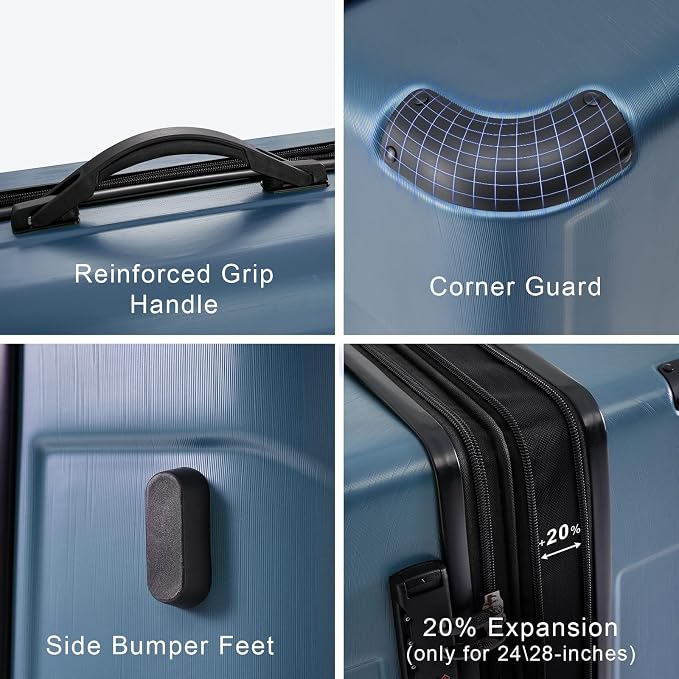 Merax Luggage Expandable Lightweight Spinner Suitcase - Image 4