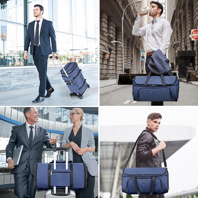 Garment Bags with Wheels, Garment Convertible Weekender Bags, Large Garment Bags - Image 7