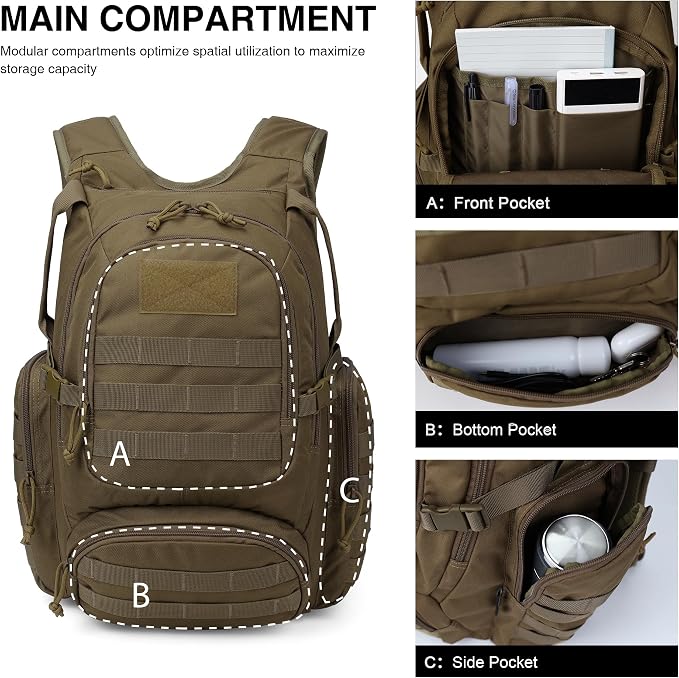 Mardingtop 25L Tactical Backpacks Molle Hiking daypacks - Image 3