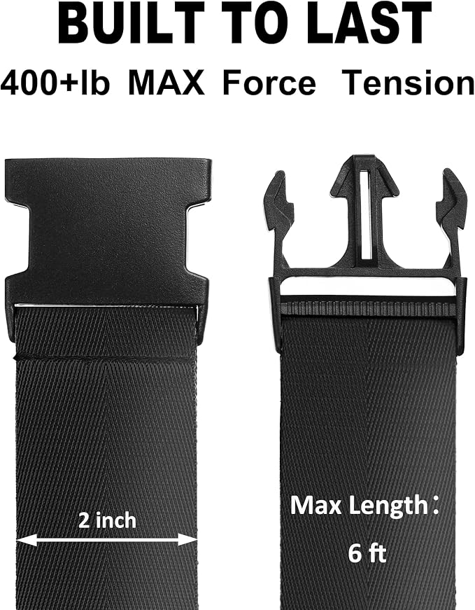 Luggage Straps for Suitcases TSA Approved Travel Belt 4 Pack by Chelmon - Image 2