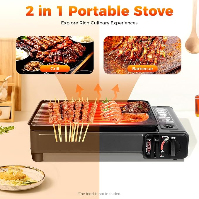 Dual Fuel Camping Stove | Windproof Portable Gas Stove - Image 4