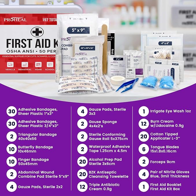 50 Person OSHA Compliant First Aid Kit - Image 4