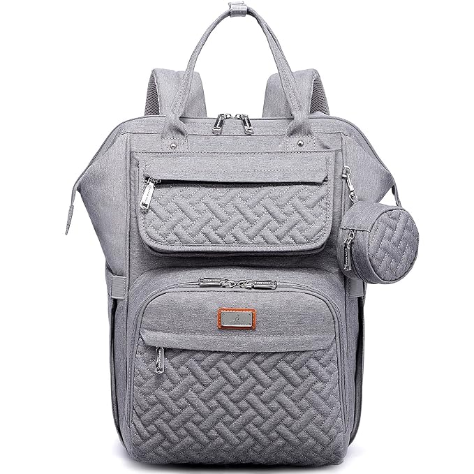 BabbleRoo Diaper Bag Backpack, Unisex Stylish Travel Back Pack Nappy Changing by BabbleRoo