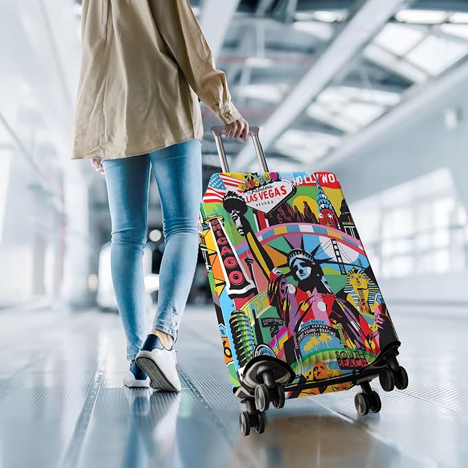 Travel Luggage Cover Suitcase Protector Fits 18-32 Inch Wheel Covers - Image 7