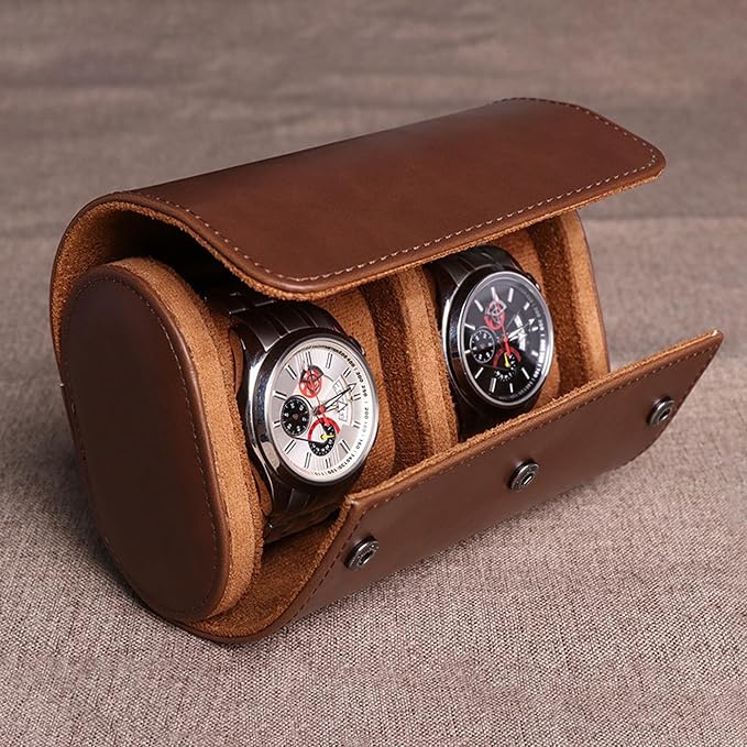 Longjet Watch Roll Travel Case for Men Portable Watches Organizer Box - Image 7