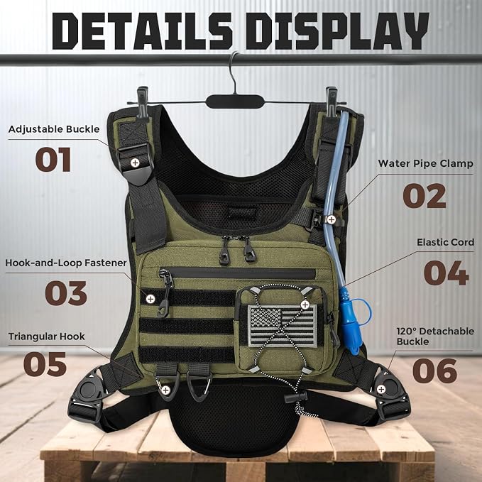 Hydration Vest（The design patent has been granted ）with 2L Water Bladder - Image 3