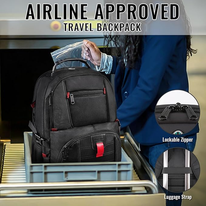 YOREPEK 18.4 Laptop Large Backpacks Fit Most 18 Inch Laptop - Image 5