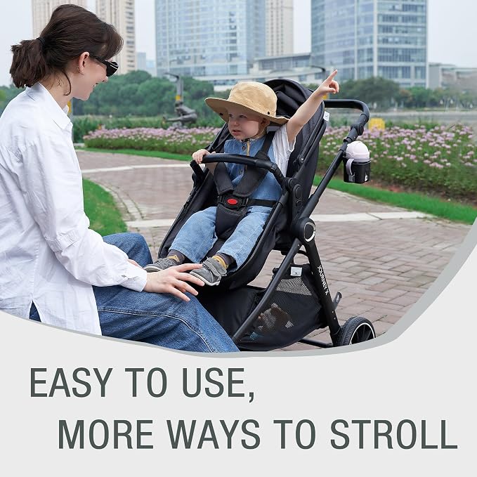 Baby Stroller 2 in 1 Newborn Convertible Stroller Bassinet - Image 4
