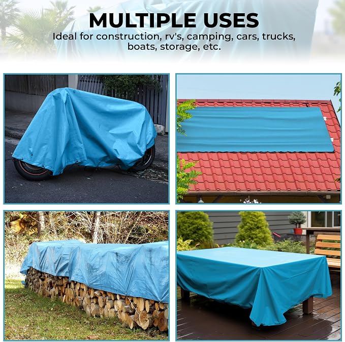 Tarps Heavy Duty Waterproof 20x40-12 mil Thick Camping Tent - Image 6