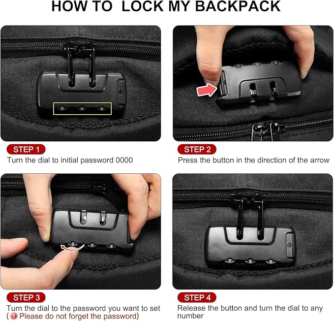 LOVEVOOK Travel Laptop Backpack Waterproof Anti Theft - Image 2