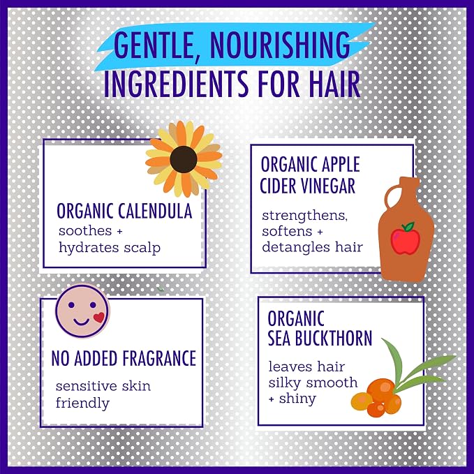 California Kids Conditioner | Super Sensitive | Unscented | 100% Plant-Based | - Image 5