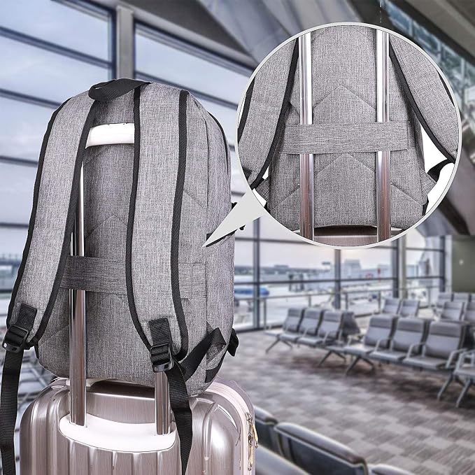 Laptop Backpack for unisex, Anti Theft Water Resistant Travel Work Backpack - Image 6