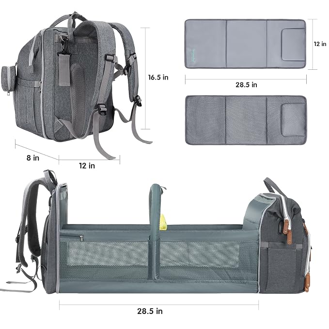 DERJUNSTAR Baby Diaper Bag Backpack - Image 5