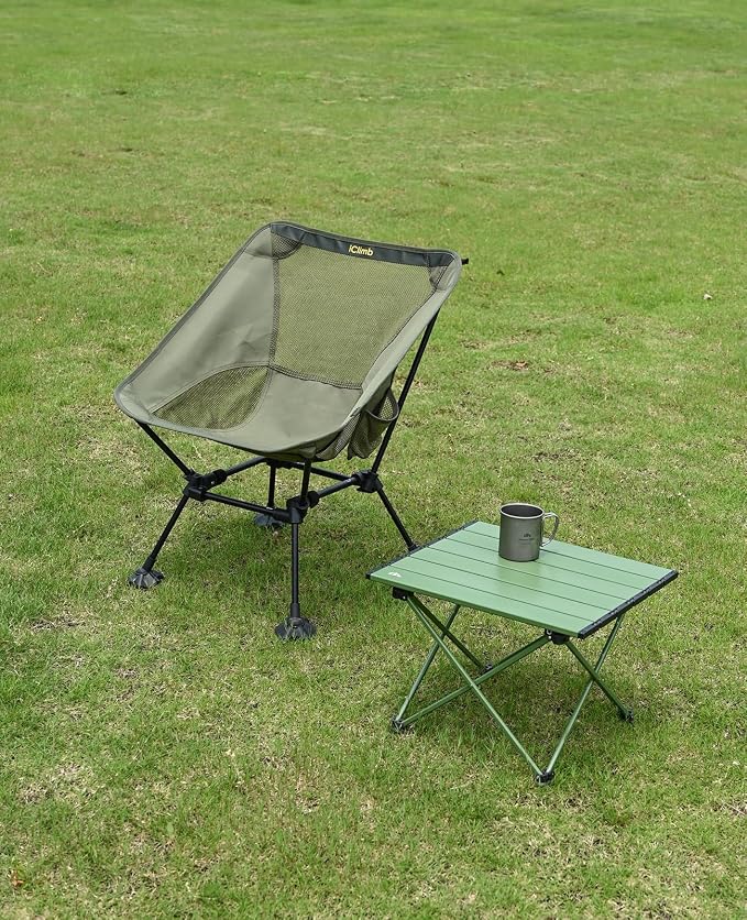 iClimb Ultralight Compact Camping Folding Beach Chair - Image 2