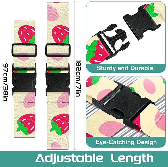 Slohif Luggage Straps for Suitcases Travel Belt Accessories Luggage Connector - Image 2