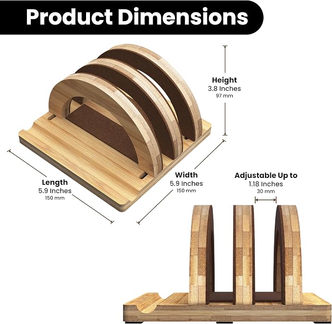 Kothar Premium Wood Vertical Laptop Stand - Image 2