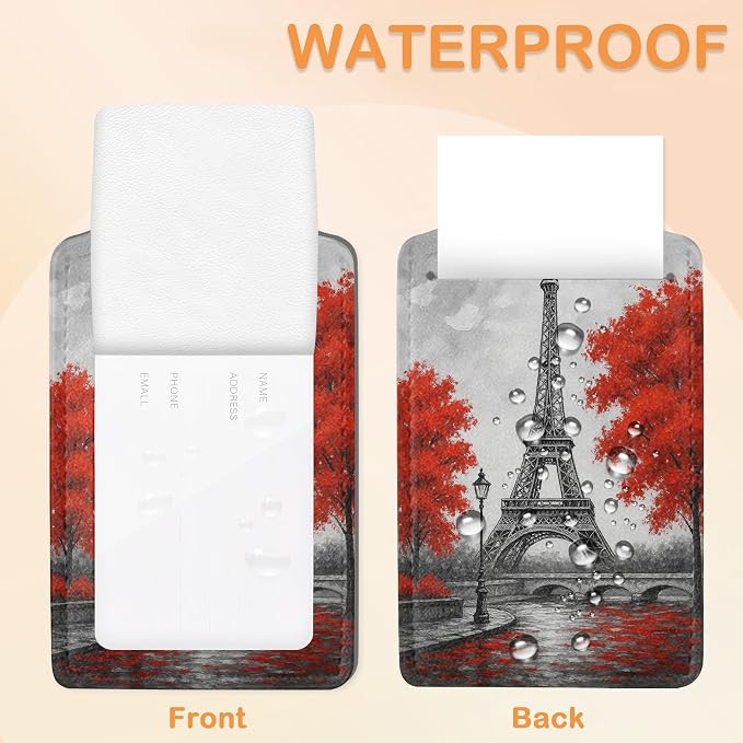 Eiffel Tower Paris 3 PCS PU Leather Luggage Tags - Image 3