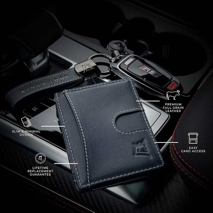 Kings Loot Custom Wallet for Men | Engraved Leather Slim Wallet - Image 6