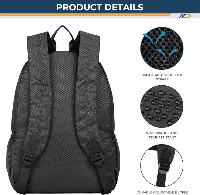 20L Ultra Lightweight Packable Backpack，Handy Foldable Waterproof Daypack - Image 5