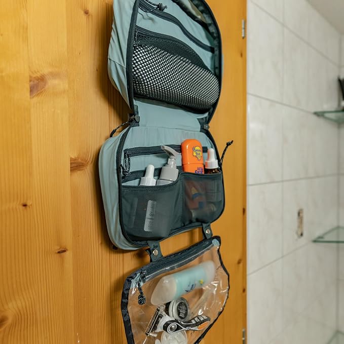 Toiletry Bag Kit Set: Hanging Travel Toiletry Bag + 311 TSA Cosmetic Liquid Bag - Image 7