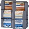 Fab totes 24 Gallons Clothes Storage, Foldable Thick Fabric Blanket Storage Bags by Fabtotes
