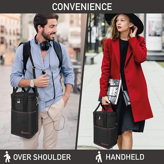 Opux 4 Bottle Insulated Wine Cooler Bag - Image 6