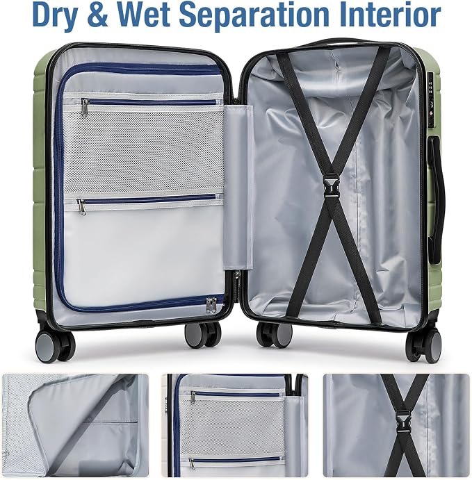 KYME Carry On Luggage 22x14x9 Airline Approved - Image 4