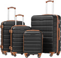 Coolife Luggage 4 Piece Set Suitcase Spinner Hardshell Lightweight TSA Lock by COOLIFE