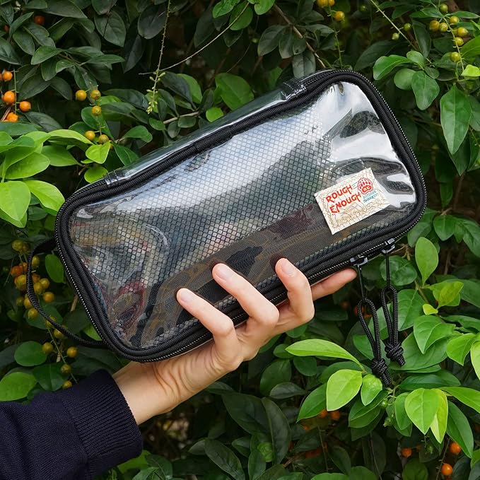 Rough Enough Clear Travel TSA Approved Toiletry Bag Small Toothbrush Case - Image 9