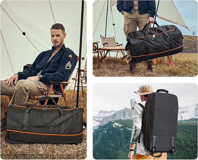 CONTAIL 32" Soft-Sided Rolling Duffle Bag - Image 6