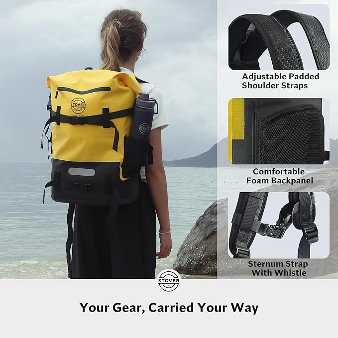 STOVER 5/10/25/30/40/55L Waterproof Backpack- Floating Dry Bag - Image 3