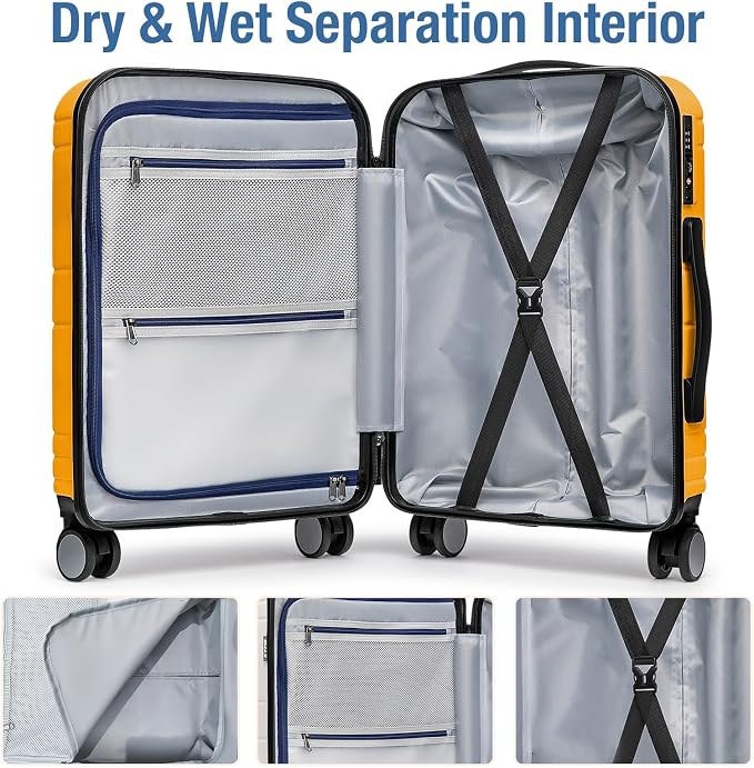 KYME Carry On Luggage 22x14x9 Airline Approved - Image 4