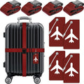 Weewooday 8 Pcs Luggage Straps Suitcase Tags Set by Weewooday