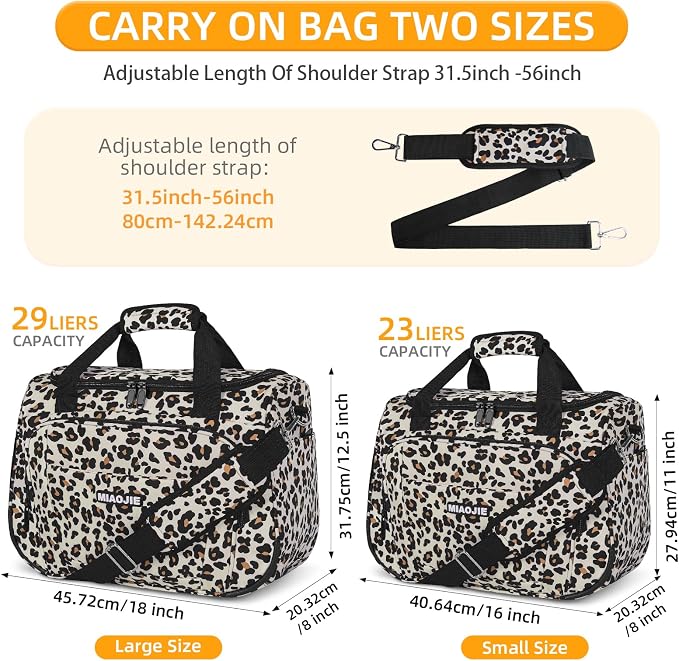 Underseat Carry On Luggage Lightweight Travel Tote Weekender Bag Overnight - Image 5