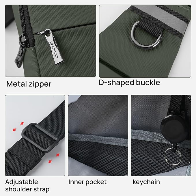 VADOO Mini Sling Bag, Small Crossbody Bag - Image 7