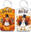 Hello Fall Turkey Set of 2 Luggage Tags by Unknown
