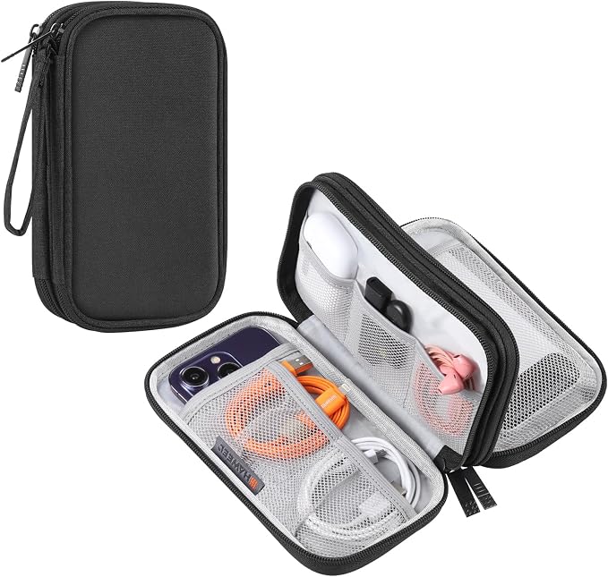 Electronic Accessories Organizer Carry Bag, Travel Cable Organizer Pouch by LOPURS