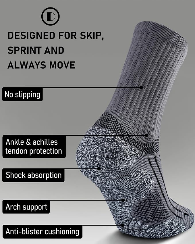 Elite Cushioned Compression Mid-crew Socks 4-Pack - Image 3