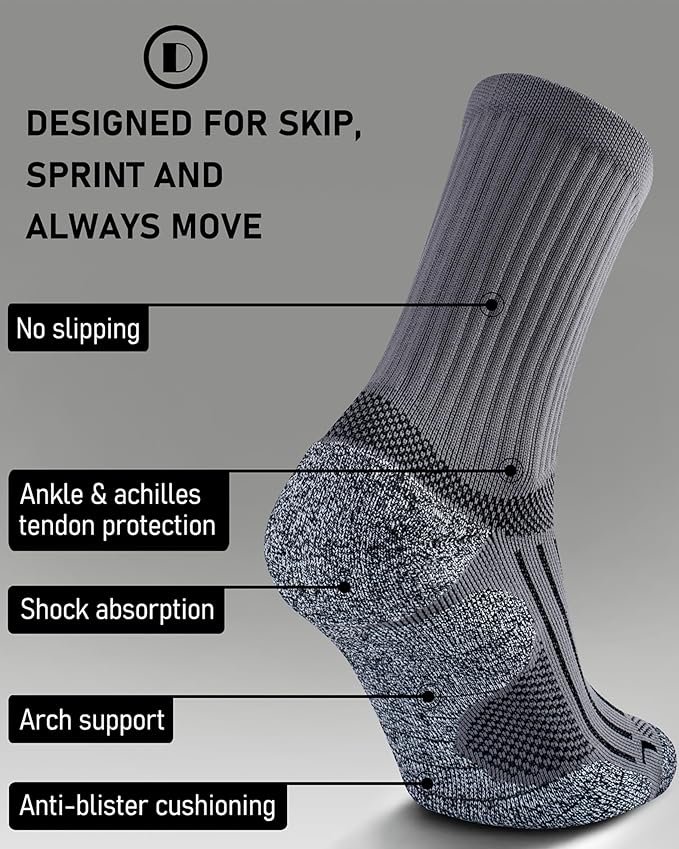 Elite Cushioned Compression Mid-crew Socks 4-Pack - Image 3