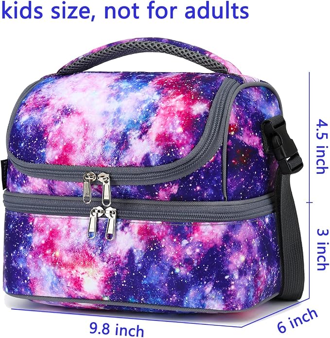 FlowFly Double Decker Cooler Insulated Lunch Bag Large Tote - Image 3