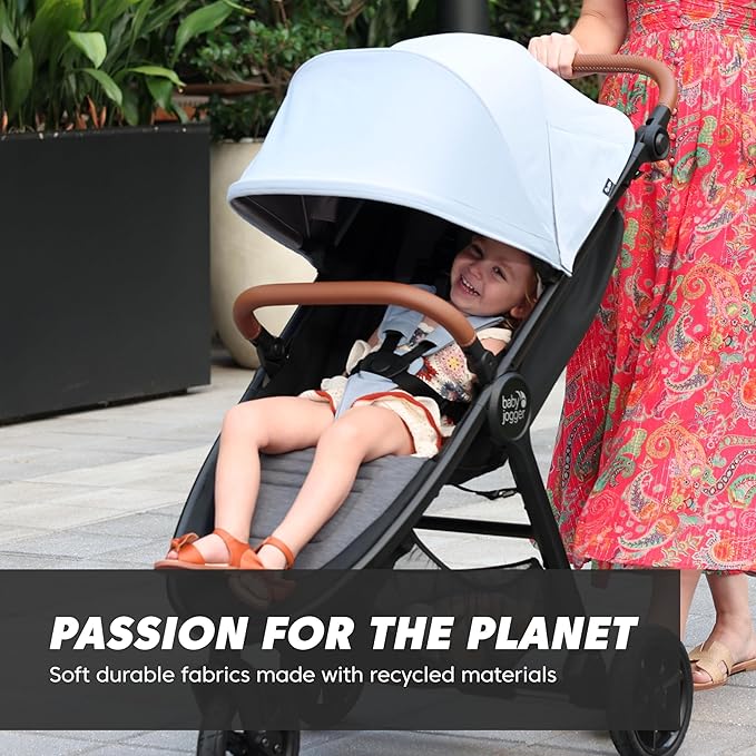 Baby Jogger City Mini GT2 Single Stroller Eco-Friendly Series Slate Fog - Image 3