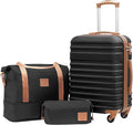Coolife Suitcase Set 3 Piece Luggage Set Carry On Hardside Luggage by COOLIFE