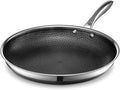 HexClad Hybrid Nonstick 12-Inch Frying Pan, Stay-Cool Handle, by HexCladHybridCookware