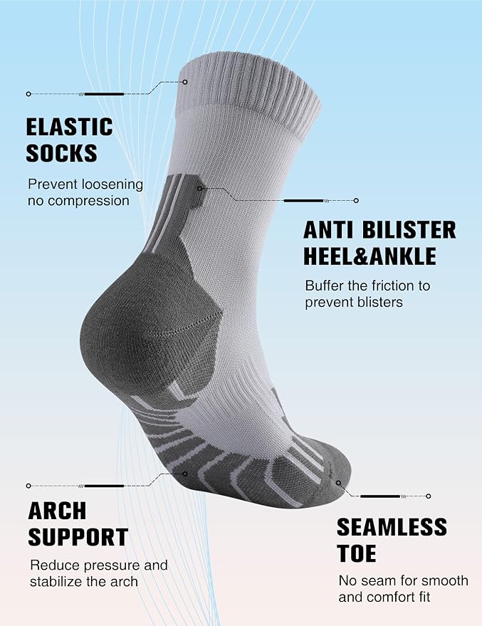 Compression Crew Running Socks: Athletic Socks - Image 5
