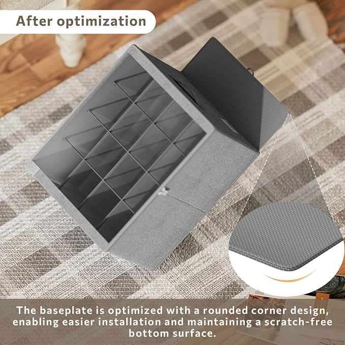 Shoe Organizer for Closet, 2 Pack Sturdy Shoe Storage Bins - Image 4